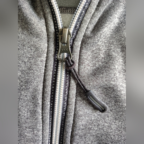 LL Bean Kids' Full-Zip Hoodie Sweatshirt Size Large L 14-16 Gray Fleece Interior - Picture 4 of 17